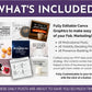 A promo image showcases Get Socially Inclined's "February Daily Posting Plan – Your Social Plan," featuring 28 motivational, 28 visibility, and 28 presence Canva graphics—ideal for your February social media calendar—with samples and details shown.