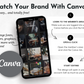 Match your Socially Inclined brand with the Business Success Social Media Post Bundle with Canva Templates.