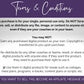 This terms and conditions document outlines restrictions on file sharing and distribution for personal use only, even when using tools like the Socially Inclined 2025 Social Media Calendar with Content or Canva templates.