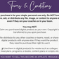 Text outlining terms and conditions of purchase for the May Daily Posting Plan - Your Social Plan by Get Socially Inclined, designed to boost engagement, highlighting restrictions on sharing, redistribution, and usage rights.