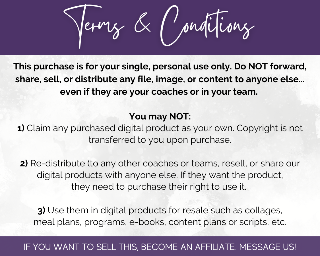 The terms and conditions for the purchase of the December Daily Posting Plan - Your Social Plan, including Get Socially Inclined's social media strategies and content creation expertise to enhance audience engagement.