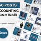 150 Accounting Social Media Post Bundles with Canva Templates by Socially Inclined.