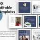 150 Account Socially Inclined Instagram templates for social media businesses.