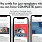 Keywords: Socially Inclined Business Coaching Social Media Post Bundle with Canva Templates, complete post