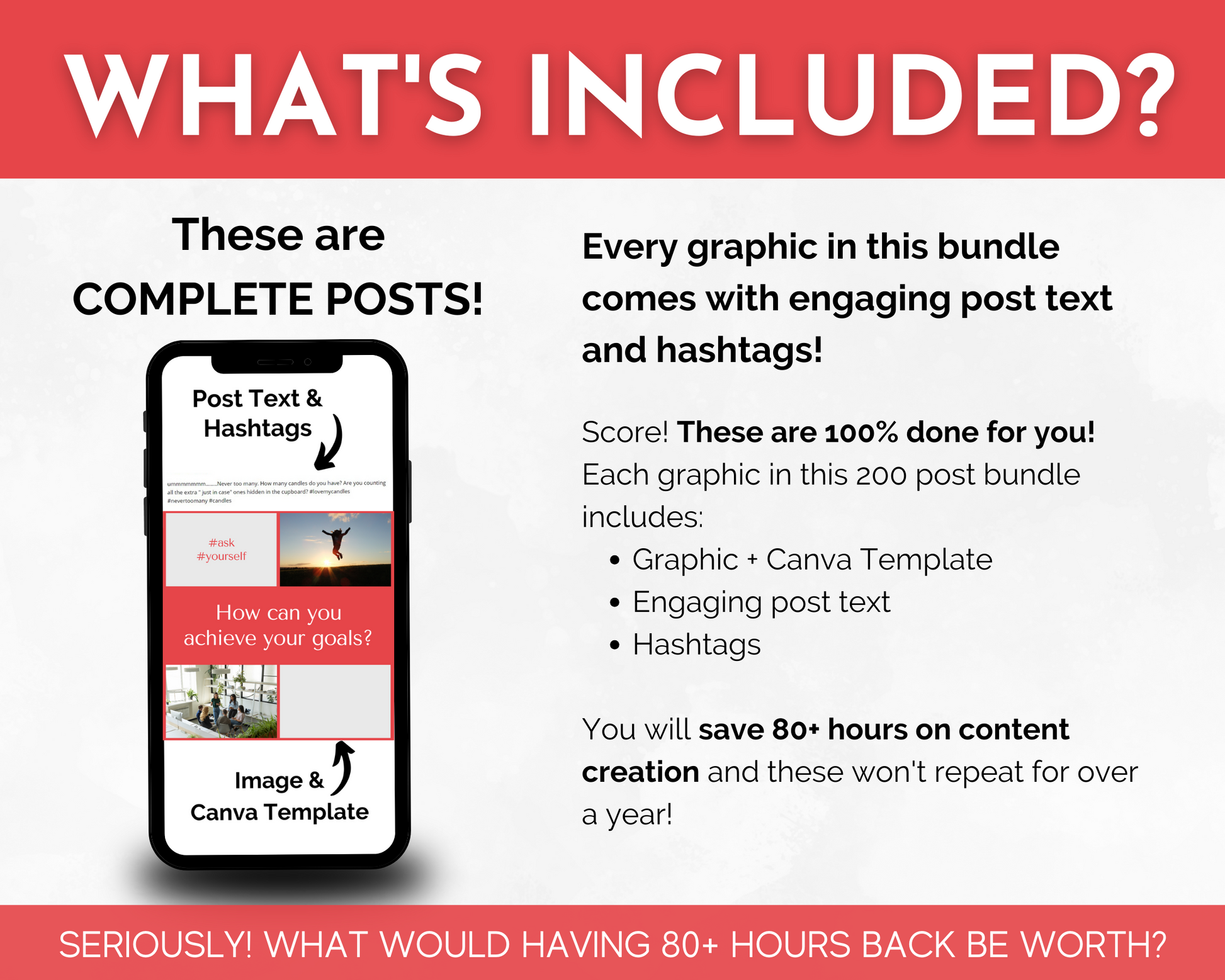 What's included in the complete Business Coaching Social Media Post Bundle with Canva Templates for career advancement by Socially Inclined?