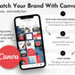 Match your Socially Inclined brand with the Business Coaching Social Media Post Bundle with Canva Templates through creative text.