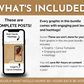 What's included in the complete targeted Chiropractic Social Media Post Bundle with Canva Templates for businesses? This package includes SEO keywords specifically tailored for your chiropractic business, as well as eye-catching social media images.
