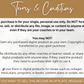 A flyer containing "terms and conditions" for Socially Inclined's Chiropractic Social Media Post Bundle with Canva Templates.