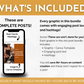 What's included in the Cooking Social Media Post Bundle with Canva Templates by Socially Inclined?