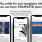 Four Entrepreneur Social Media Post Bundles with Canva Templates | 150 Images from Socially Inclined, with the text why settle for just templates when you have complete social media post?