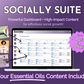 Enhance your online presence and boost your social media marketing efforts with our Get Socially Inclined - Socially Suite Membership. Our powerful dashboard allows for easy management of high-content your essential oils content included.