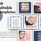 150 editable Eyelashes Social Media Post Bundle with Canva Templates for Socially Inclined social media content bundle.