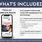 What's included in the Socially Inclined complete Eyelash Professional Post Package Eyelashes Social Media Post Bundle with Canva Templates?