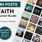 Socially Inclined's FAITH & Spiritual Social Media Post Bundle - No Canva Templates.