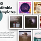 A set of FAITH & Spiritual Social Media Post Bundle - No Canva Templates with pictures of Christianity for online presence by Socially Inclined.