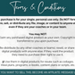 A flyer showcasing the FAITH & Spiritual Social Media Post Bundle - No Canva Templates by Socially Inclined, featuring the words 'terms and conditions'.