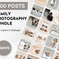 Family Photography Social Media Post Bundle with Canva Templates