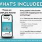 What's included for health and fitness enthusiasts in the Fitness & Wellness Social Media Post Bundle with Canva Templates by Socially Inclined?