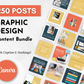 Graphic Design Social Media Post Bundle with Canva Templates