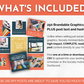 What's included in the Graphic Design Social Media Post Bundle with Canva Templates by Socially Inclined for social media marketing and graphic design?