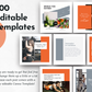 400 editable Health & Wellness Coaches Social Media Post Bundle with Canva templates from Socially Inclined.