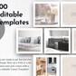 300 editable Canva templates for interior designers from Socially Inclined, the Home Decor Social Media Post Bundle.