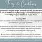 A flyer with the terms and conditions related to the Lifestyle Social Media Post Bundle with Canva Templates by Socially Inclined.