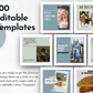 300 editable templates for Lifestyle Social Media Post Bundle with Canva Templates from Socially Inclined encompassing lifestyle and social media content.
