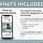 What's included in the complete Lifestyle Social Media Post Bundle with Canva Templates by Socially Inclined?