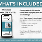 Wondering what's included in our Mompreneur Social Media Post Bundle with Canva Templates from Socially Inclined? This comprehensive package offers carefully curated content and eye-catching social media images to boost your online presence and engagement.