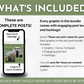 What's included in the complete Personal Growth Social Media Post Bundle with Canva Templates from Socially Inclined?.