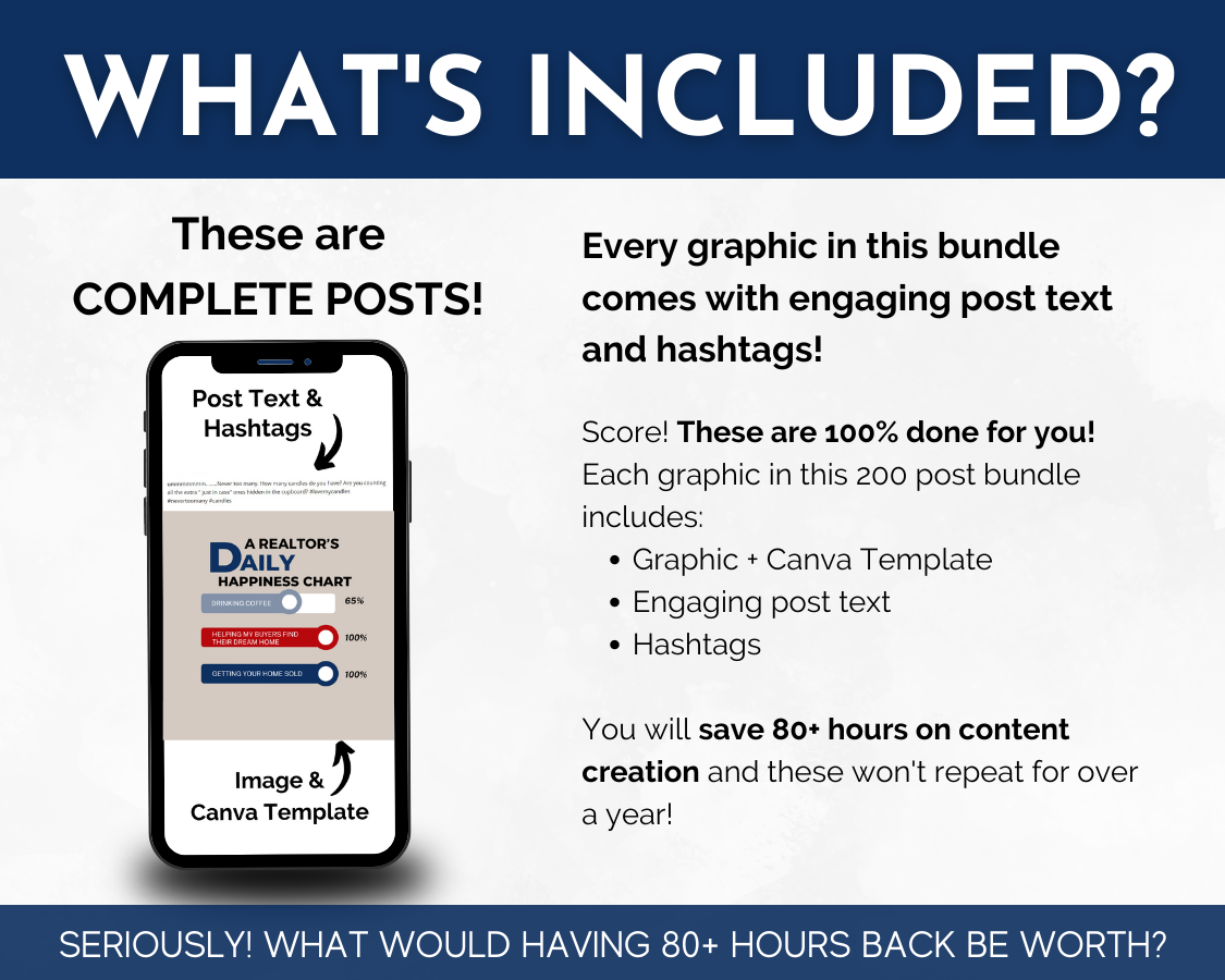 Real Estate Social Media 200 Post Bundle - With Canva Templates