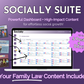 Get Socially Inclined's Socially Suite Membership - a powerful dashboard with high content and family law included. Enhance your online presence and effectively manage your social media marketing with our powerful dashboard. Our platform offers a wide range of features specifically designed for Get Socially Inclined's Socially Suite Membership.