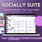 A Get Socially Inclined laptop with important Socially Suite Membership social media marketing content.