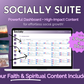 Get Socially Inclined's Socially Suite Membership is a powerful dashboard that allows users to efficiently manage their social media marketing efforts. With its high content capabilities, it empowers businesses to effectively curate and distribute content across various platforms.