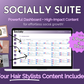Get Socially Inclined's Socially Suite Membership for hair stylists to enhance their online presence and manage content.
