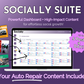 A computer screen displaying engaging text and captivating images, perfectly optimized for Get Socially Inclined's Socially Suite Membership.