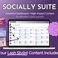 A computer screen displaying engaging Get Socially Inclined Socially Suite Membership Annual content for effective online presence.