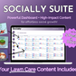 A laptop with the words Get Socially Inclined's Socially Suite Membership and online presence on it.