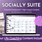 A Get Socially Inclined laptop optimized for social media marketing and online presence, powered by the Socially Suite Membership.