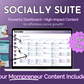 Our Get Socially Inclined Socially Suite Membership Annual offers a powerful dashboard for effective social media marketing and content management, ensuring a high online presence for your mompreneur content.
