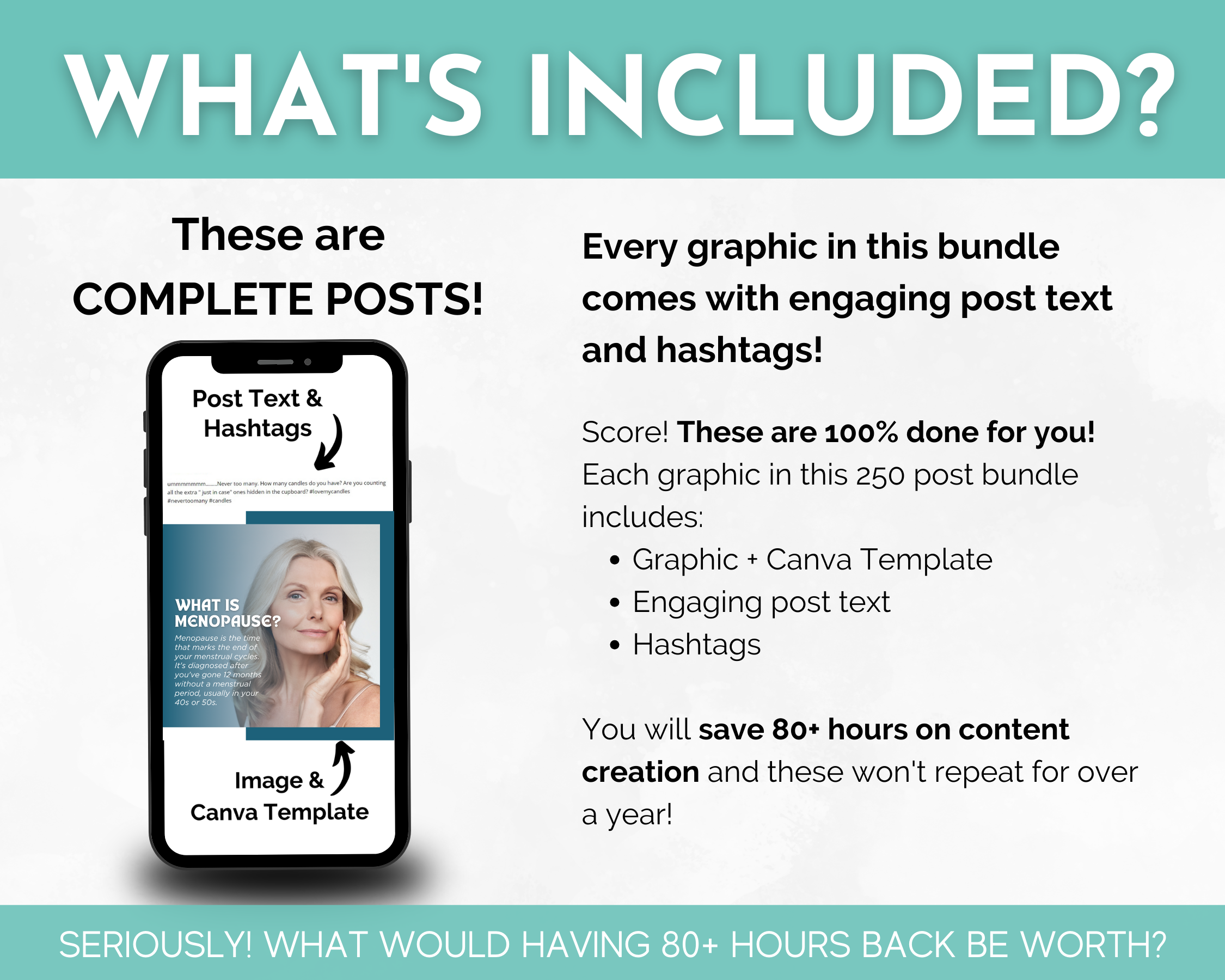 What's included in the Telehealth Social Media Post Bundle with Canva Templates for holistic healthcare practitioners from Socially Inclined.