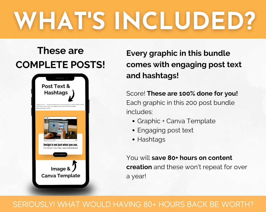 What's included in the complete Web Design Social Media Post Bundle with Canva Templates for web designers, from Socially Inclined?
