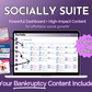 Get Socially Inclined's Socially Suite Membership is a powerful dashboard that offers high content included. It provides seamless content management and helps businesses enhance their online presence through effective social media marketing.