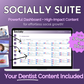 Get Socially Inclined's Socially Suite Membership - dentist content management and online presence included.