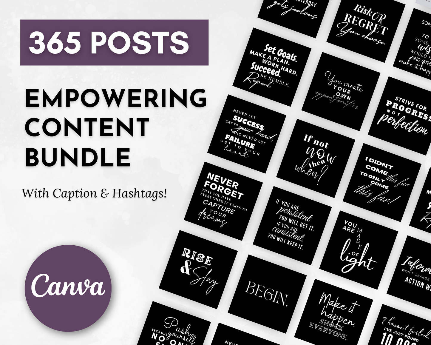 Empowering "Girl Boss Style" Social Media Post Bundle with Canva Templates by Socially Inclined is a collection of materials that uplift and inspire. This package includes various forms of content like articles, blogs, and social media images. These resources are carefully curated to boost engagement.