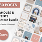 Candles & Scents Social Media Post Bundle with Canva Templates