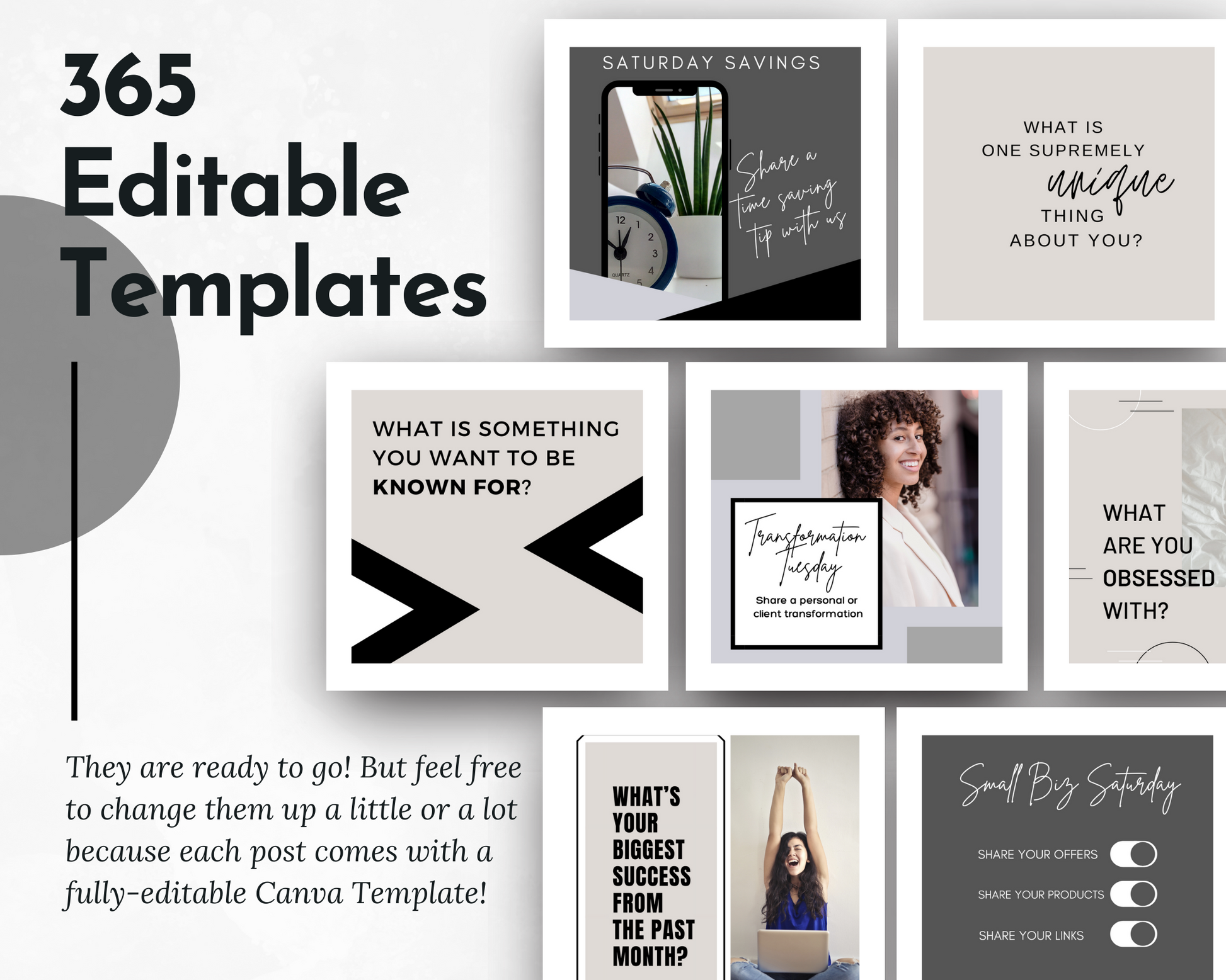 Create stunning social media content with our Conversation Starters for Social Media Post Bundle with Canva templates from Socially Inclined.
