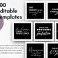 Empowering "Girl Boss Style" Social Media Post Bundle with Canva Templates