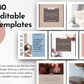 Candles & Scents Social Media Post Bundle with Canva Templates